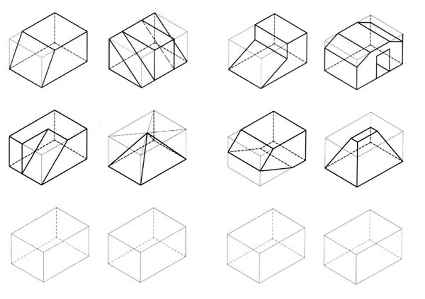 easy isometric drawing exercises
